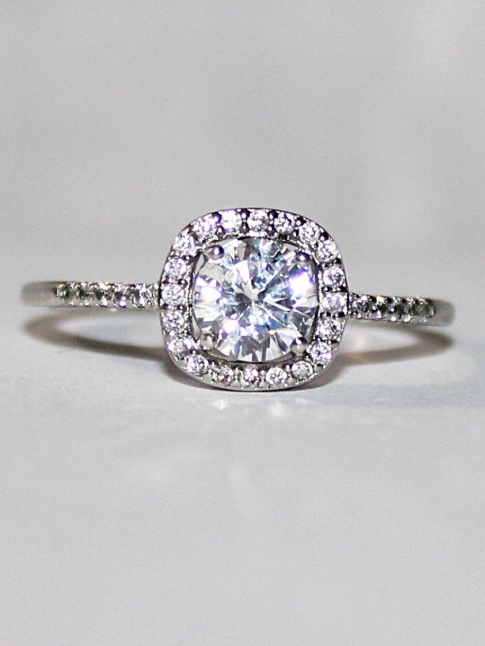Sterling Silver Cubic Zirconia Ring SZ 7.25